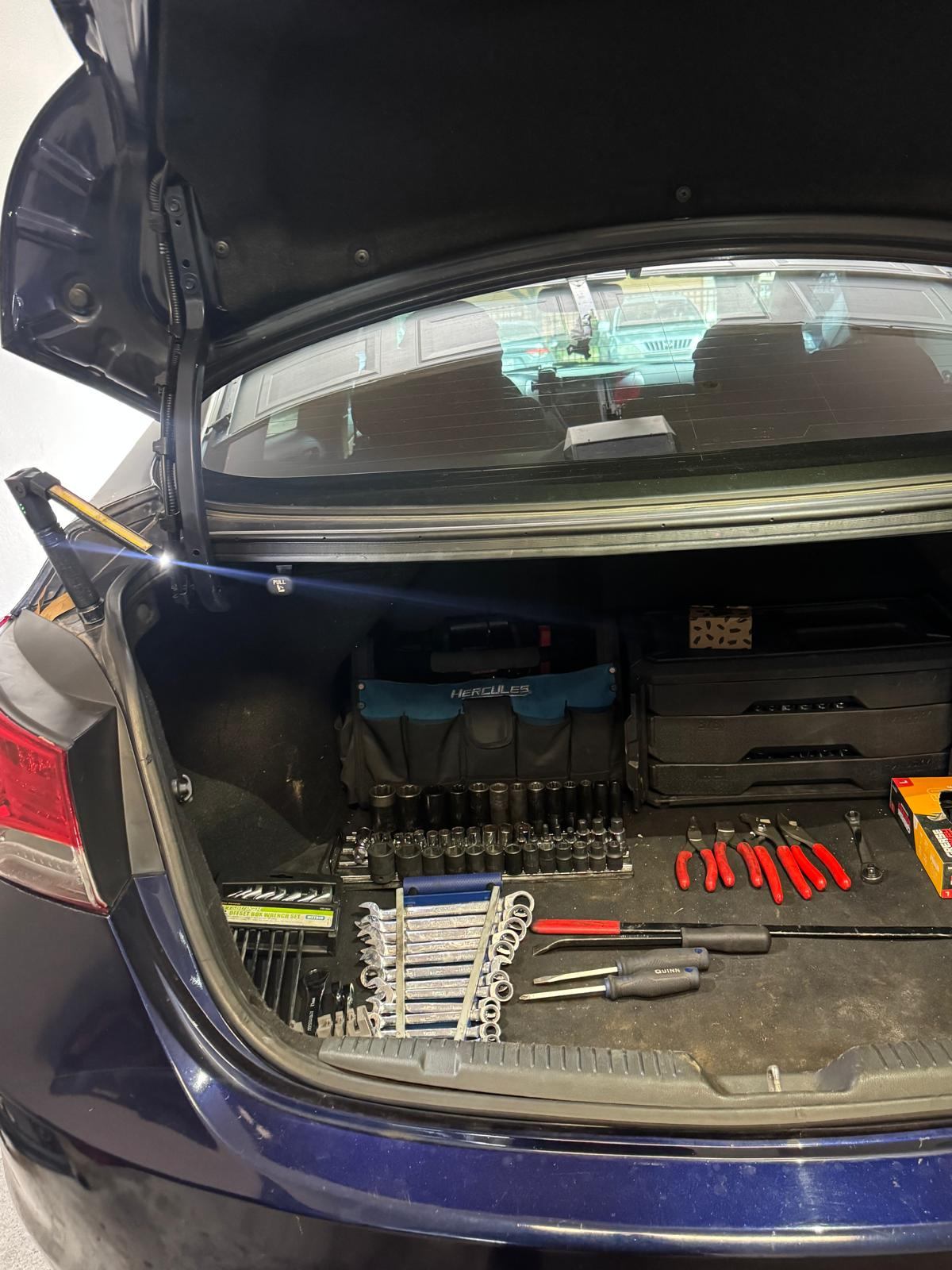 Quintecars mobile mechanic service, fully stocked toolkit